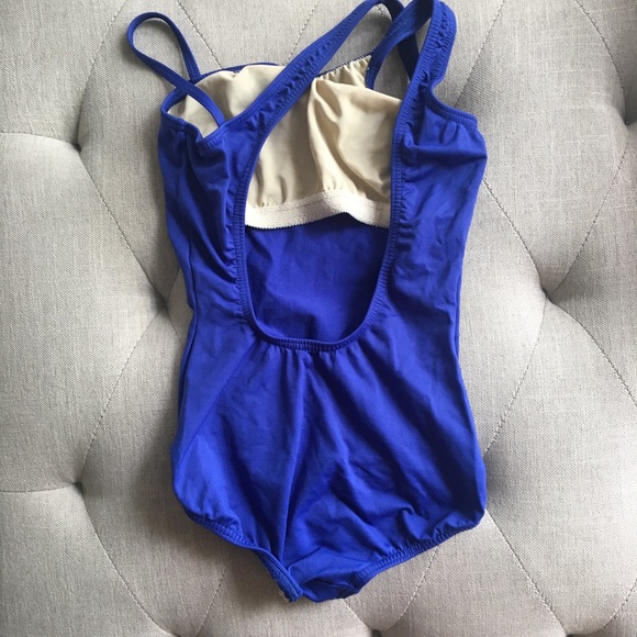 Body wrappers blue leotard with open back - Picture 2 of 3